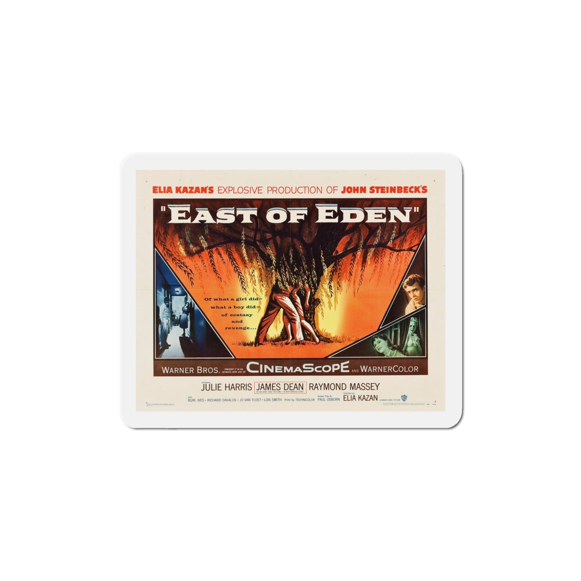 East of Eden 1955 v2 Movie Poster Die-Cut Magnet-6 Inch-The Sticker Space