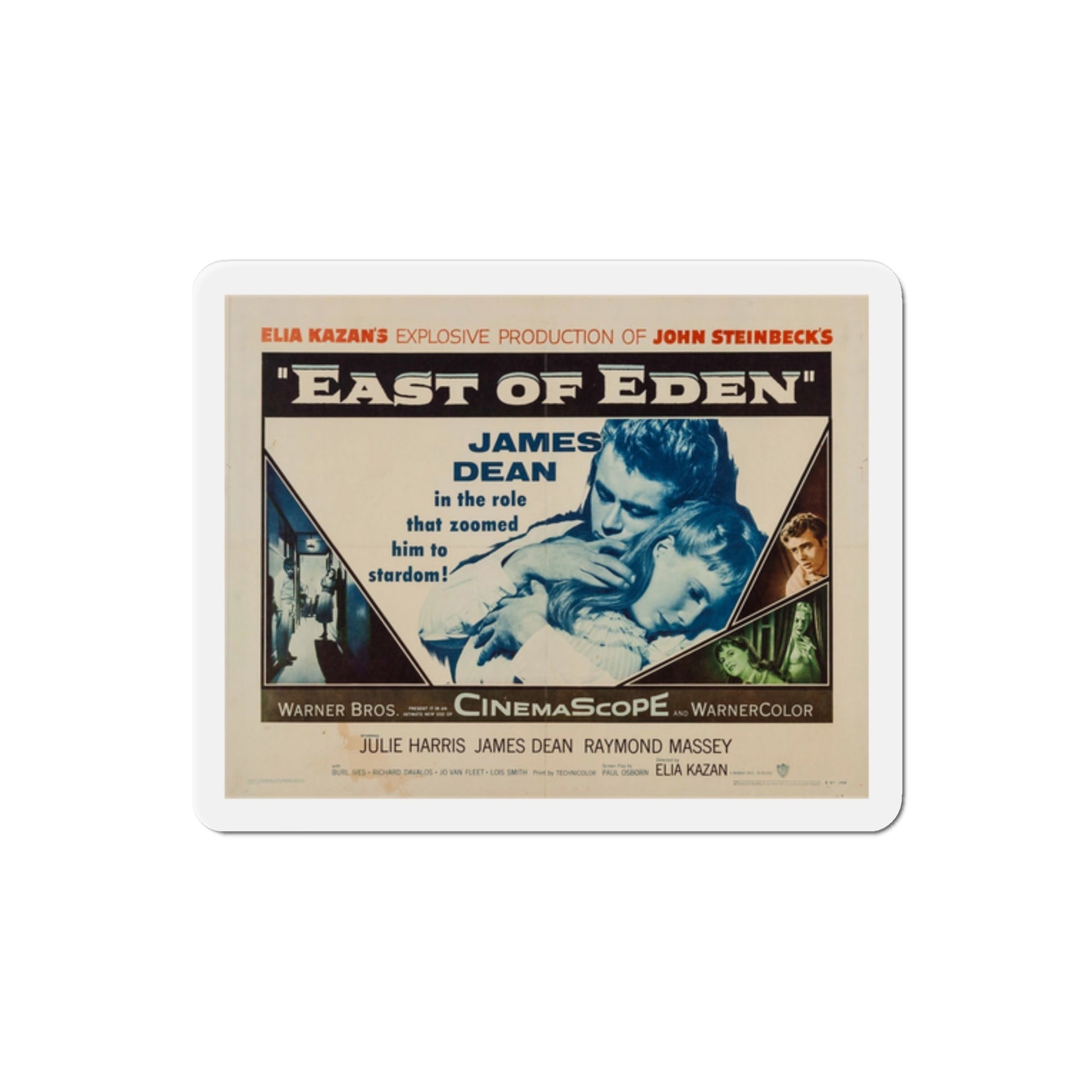 East of Eden 1955 v5 Movie Poster Die-Cut Magnet-2 Inch-The Sticker Space