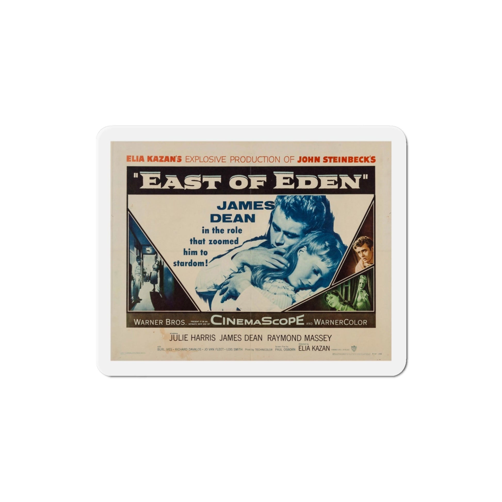 East of Eden 1955 v5 Movie Poster Die-Cut Magnet-3 Inch-The Sticker Space