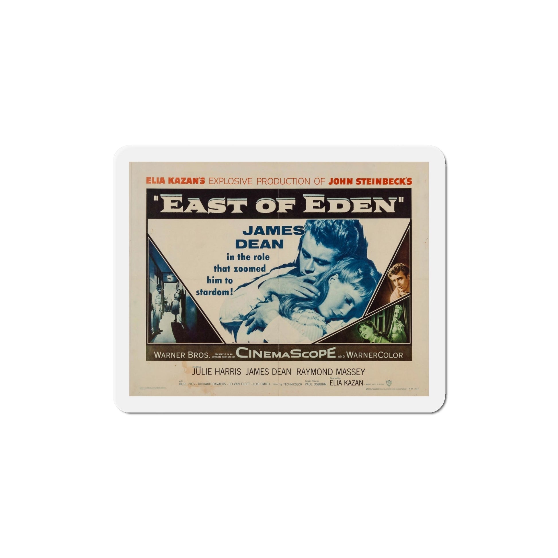 East of Eden 1955 v5 Movie Poster Die-Cut Magnet-5 Inch-The Sticker Space