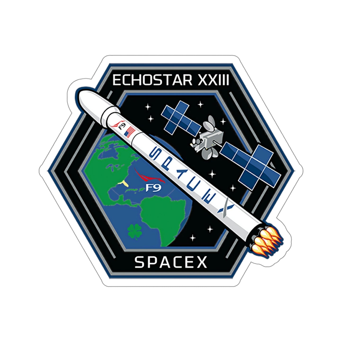 EchoStar 23 (SpaceX) STICKER Vinyl Die-Cut Decal-5 Inch-The Sticker Space