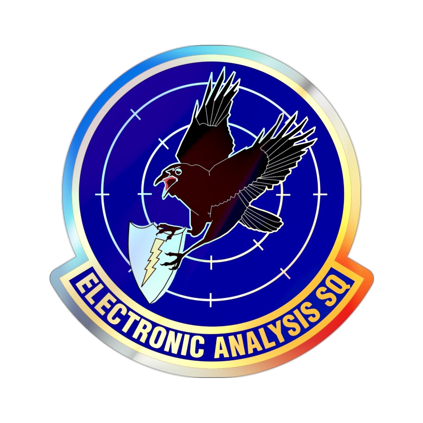 Electronic Analysis Squadron (U.S. Air Force) Holographic STICKER Die-Cut Vinyl Decal-2 Inch-The Sticker Space