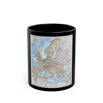 Europe (1969) (Map) Black Coffee Mug-11oz-The Sticker Space