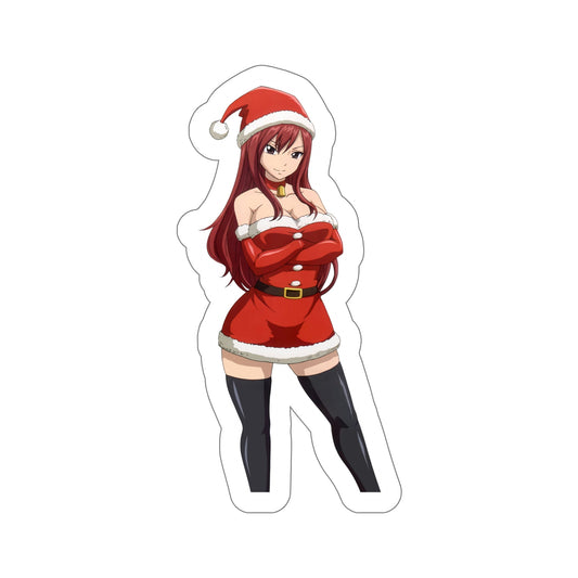 Fairy Tail - Erza Scarlet v6 Christmas (Anime/Ecchi/Waifu) STICKER Vinyl Die-Cut Decal-6 Inch-The Sticker Space