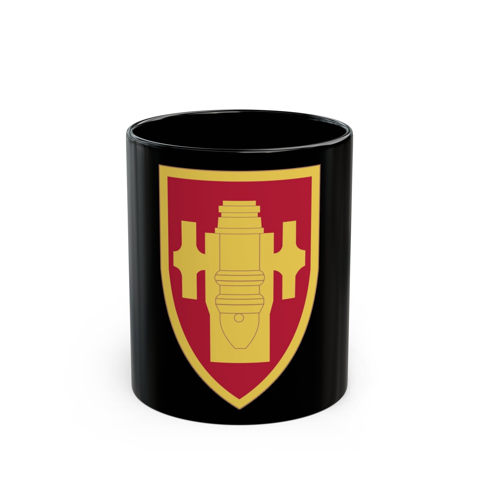 Field Artillery Center and School (U.S. Army) Black Coffee Mug-11oz-The Sticker Space