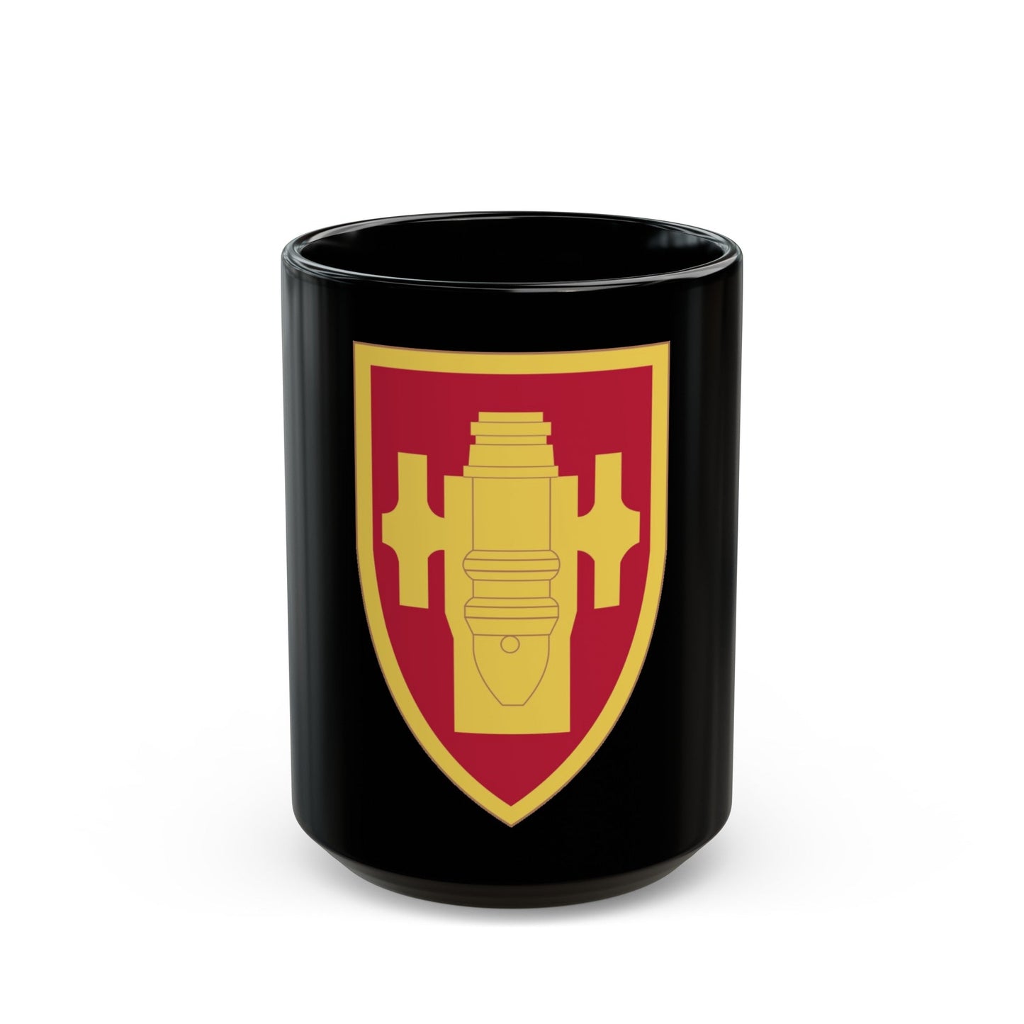 Field Artillery Center and School (U.S. Army) Black Coffee Mug-15oz-The Sticker Space