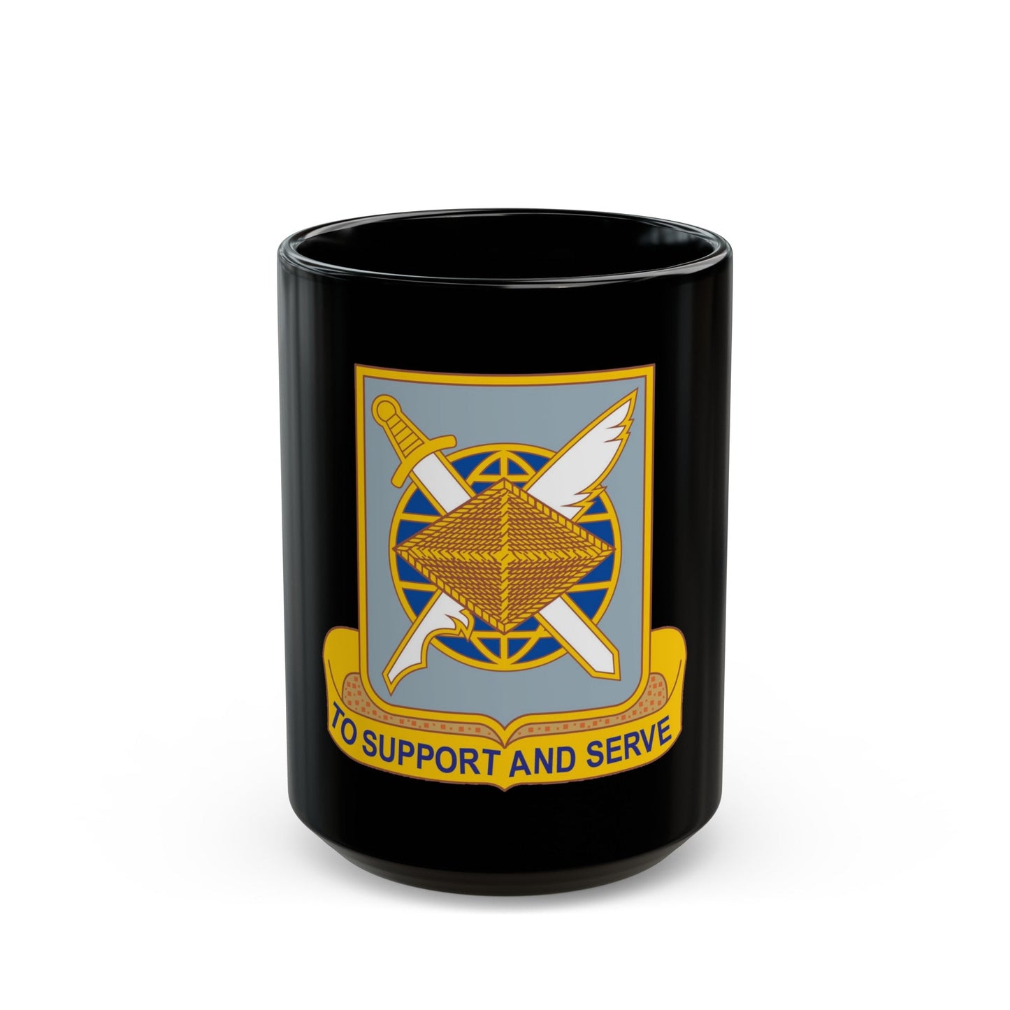 Finance Corps (U.S. Army) Black Coffee Mug-15oz-The Sticker Space