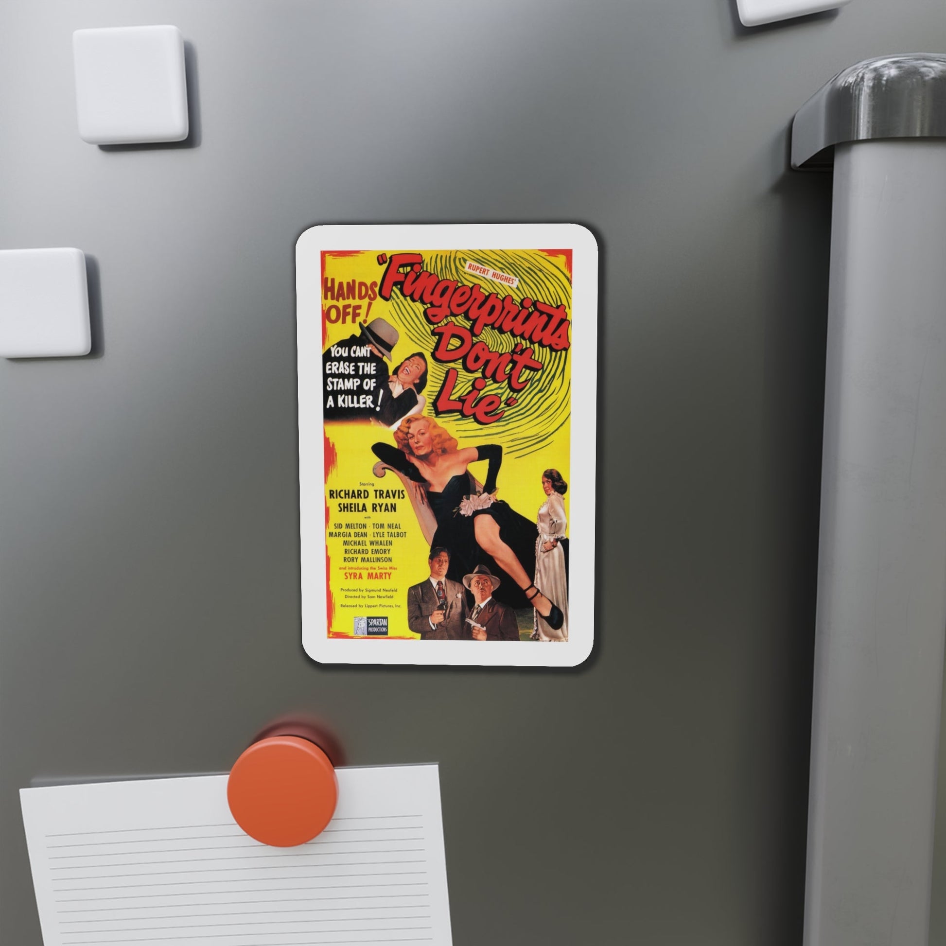 Fingerprints Dont Lie 1951 Movie Poster Die-Cut Magnet-The Sticker Space