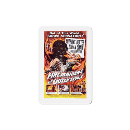 Fire Maidens of Outer Space 1956 Movie Poster Die-Cut Magnet-6 Inch-The Sticker Space