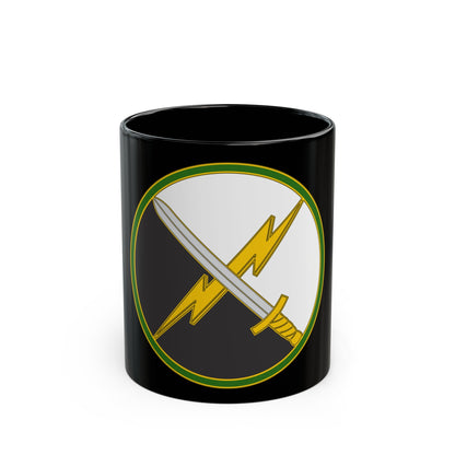 First Information Operations Command CSIB (U.S. Army) Black Coffee Mug-11oz-The Sticker Space