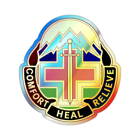 Fitzsimons Medical Center (U.S. Army) Holographic STICKER Die-Cut Vinyl Decal-6 Inch-The Sticker Space