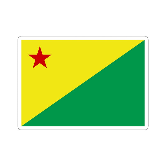 Flag of Acre Brazil STICKER Vinyl Die-Cut Decal-6 Inch-The Sticker Space