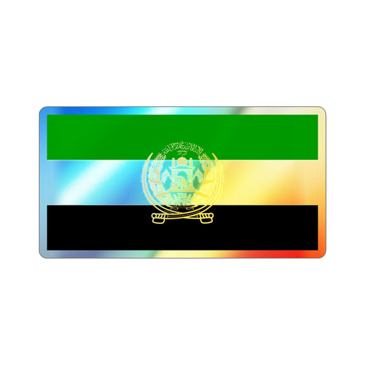 Flag of Afghanistan 1992 to 2001 Holographic STICKER Die-Cut Vinyl Decal-6 Inch-The Sticker Space