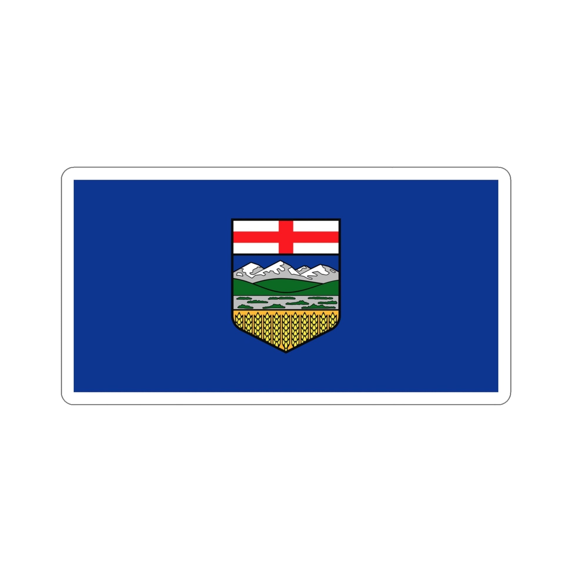 Flag of Alberta Canada STICKER Vinyl Die-Cut Decal-4 Inch-The Sticker Space