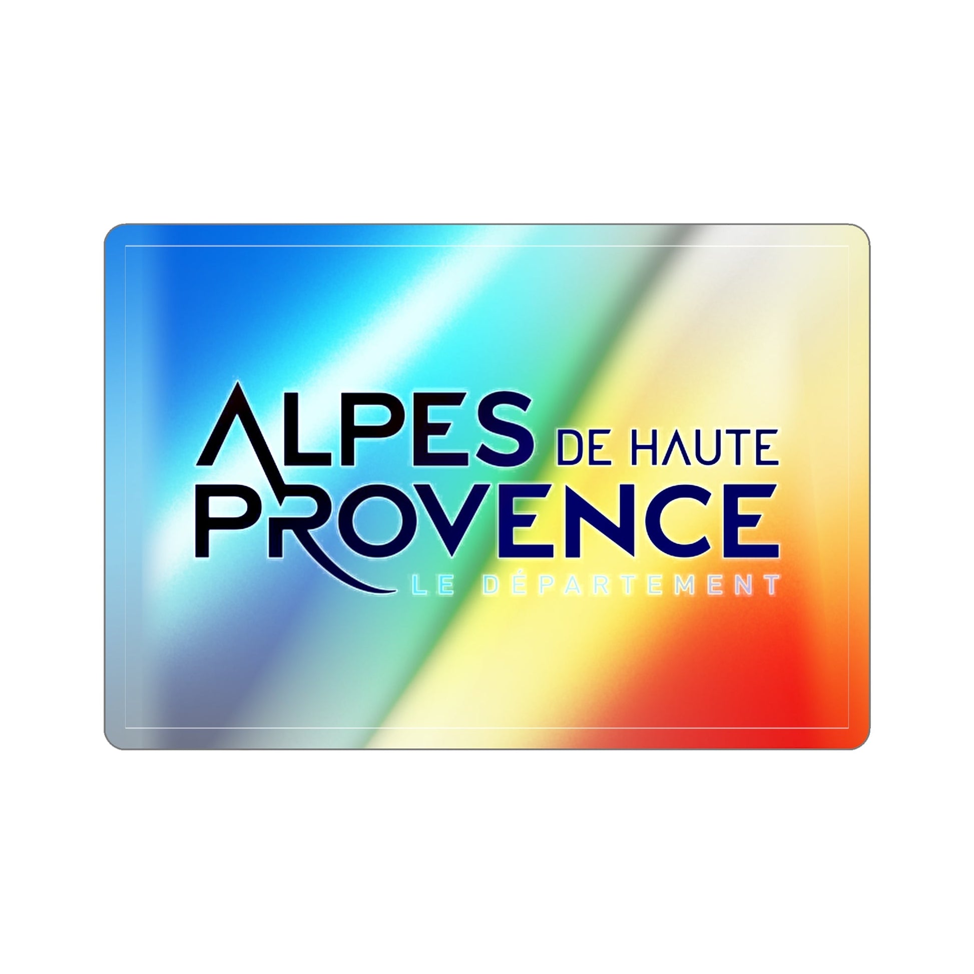 Flag of Alpes de Haute Provence France Holographic STICKER Die-Cut Vinyl Decal-2 Inch-The Sticker Space