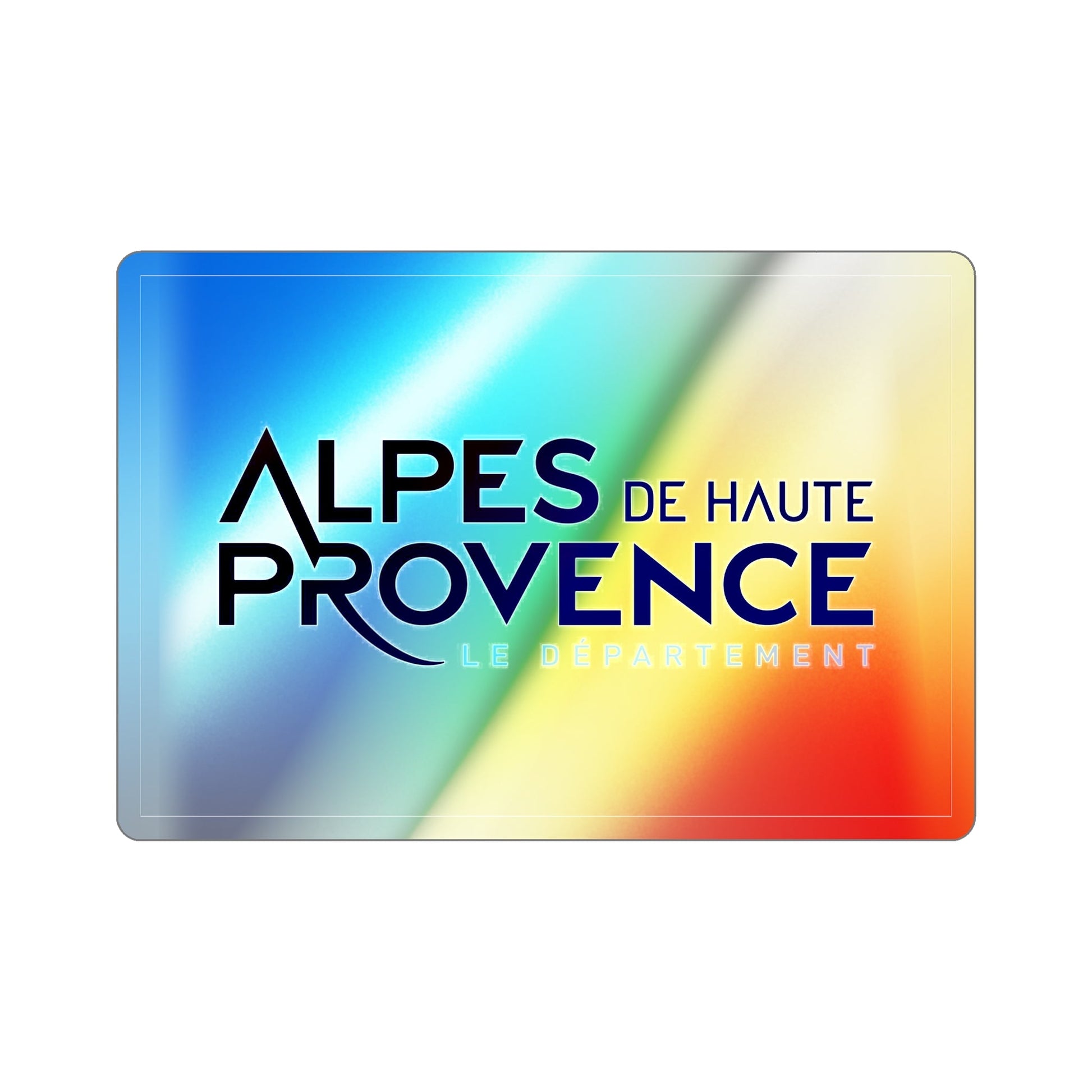 Flag of Alpes de Haute Provence France Holographic STICKER Die-Cut Vinyl Decal-3 Inch-The Sticker Space