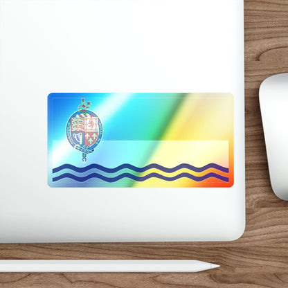Flag of Annapolis Royal Canada Holographic STICKER Die-Cut Vinyl Decal-The Sticker Space
