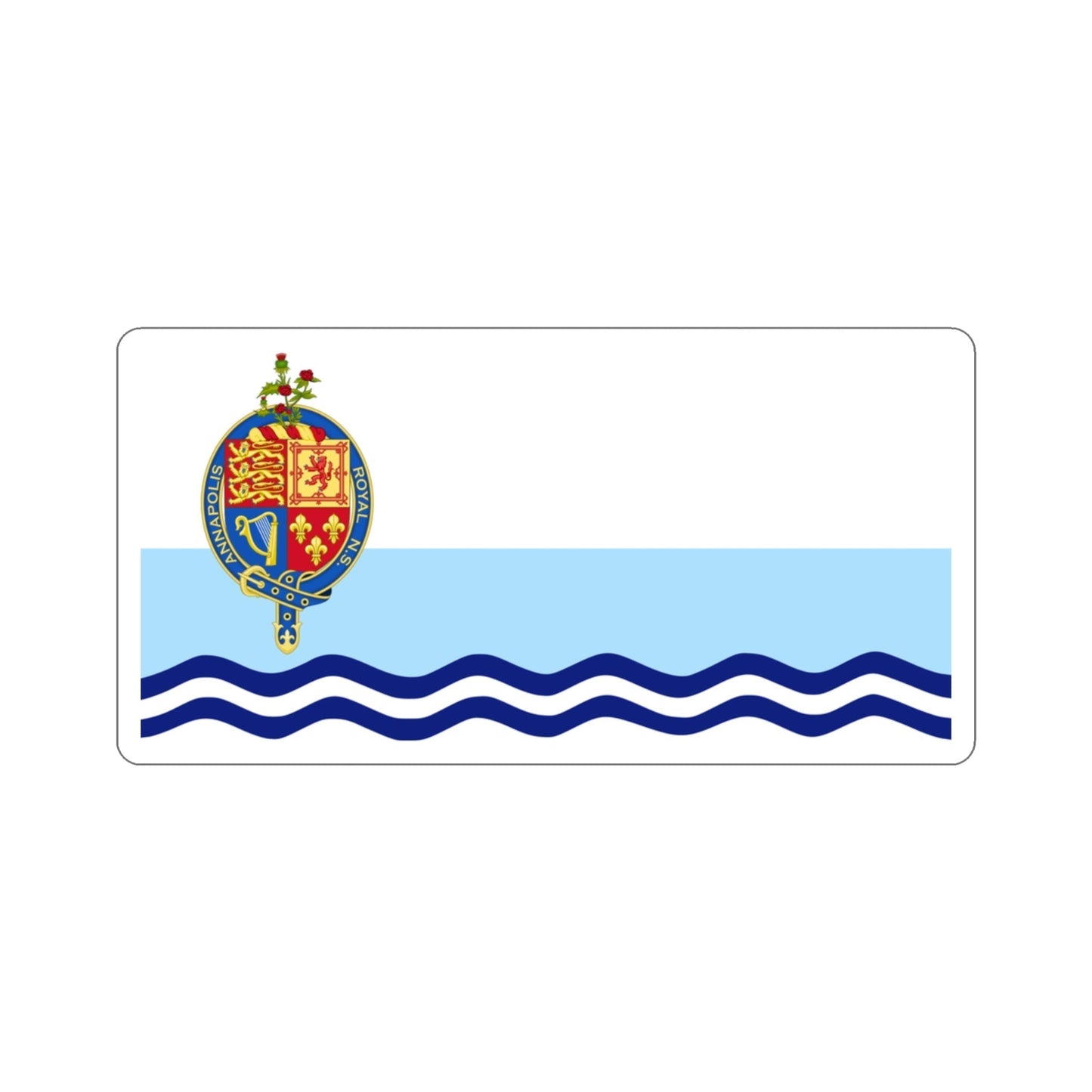 Flag of Annapolis Royal Canada STICKER Vinyl Die-Cut Decal-3 Inch-The Sticker Space