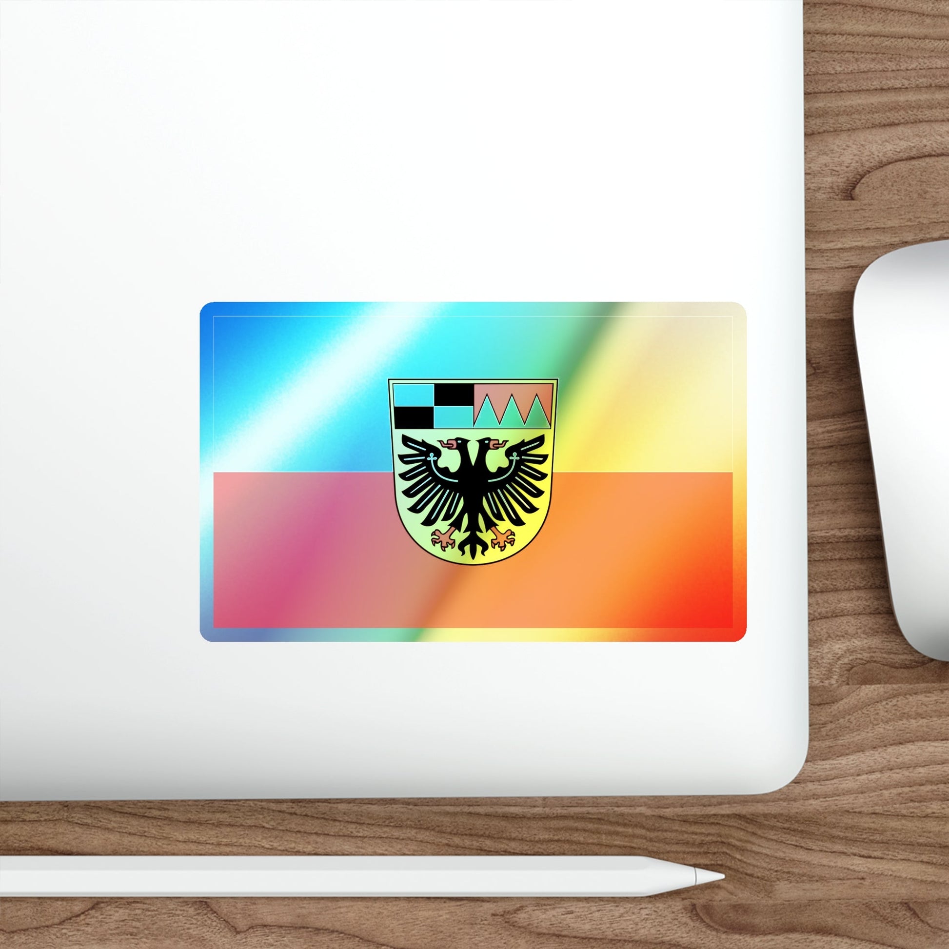 Flag of Ansbach Germany Holographic STICKER Die-Cut Vinyl Decal-The Sticker Space