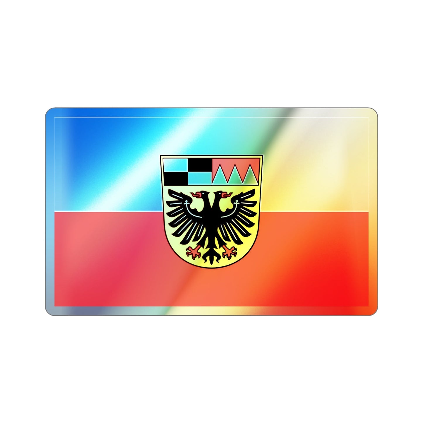 Flag of Ansbach Germany Holographic STICKER Die-Cut Vinyl Decal-2 Inch-The Sticker Space