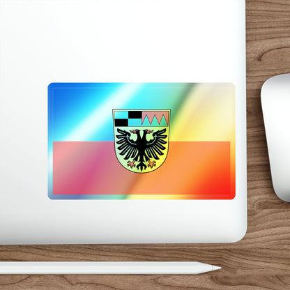 Flag of Ansbach Germany Holographic STICKER Die-Cut Vinyl Decal-The Sticker Space