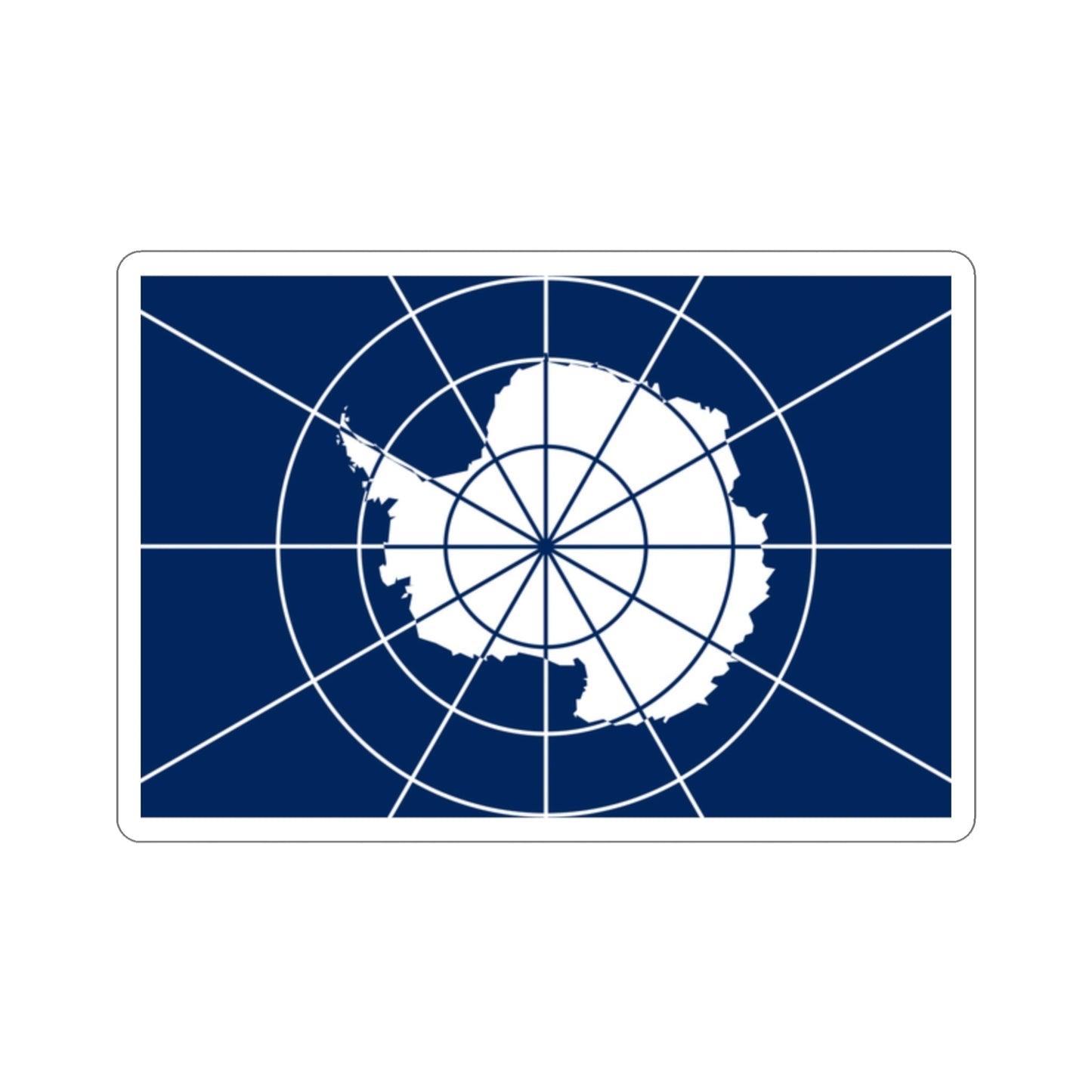 Flag of Antarctic Treaty STICKER Vinyl Die-Cut Decal-2 Inch-The Sticker Space