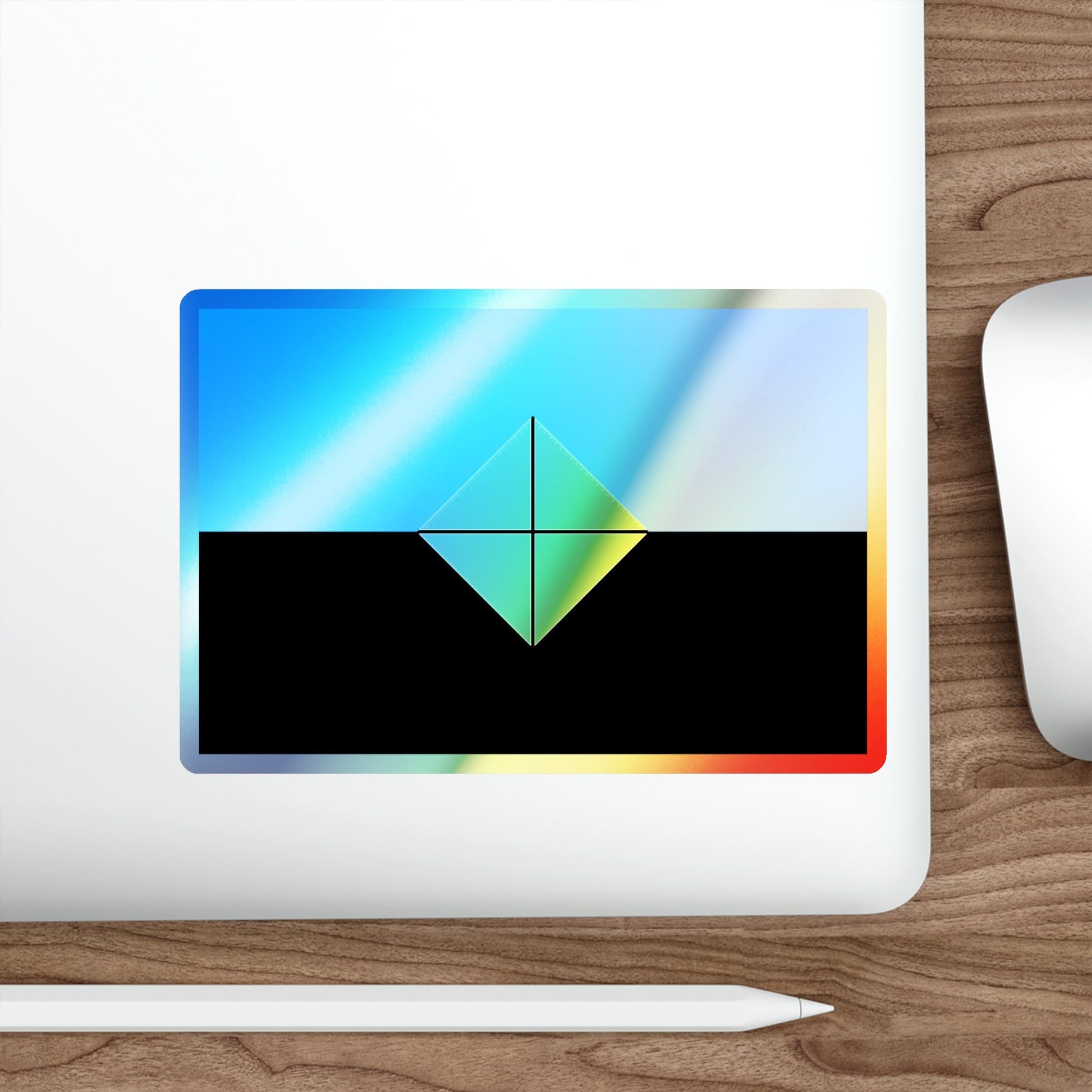 Flag of Antarctic Vexillological Association Holographic STICKER Die-Cut Vinyl Decal-The Sticker Space