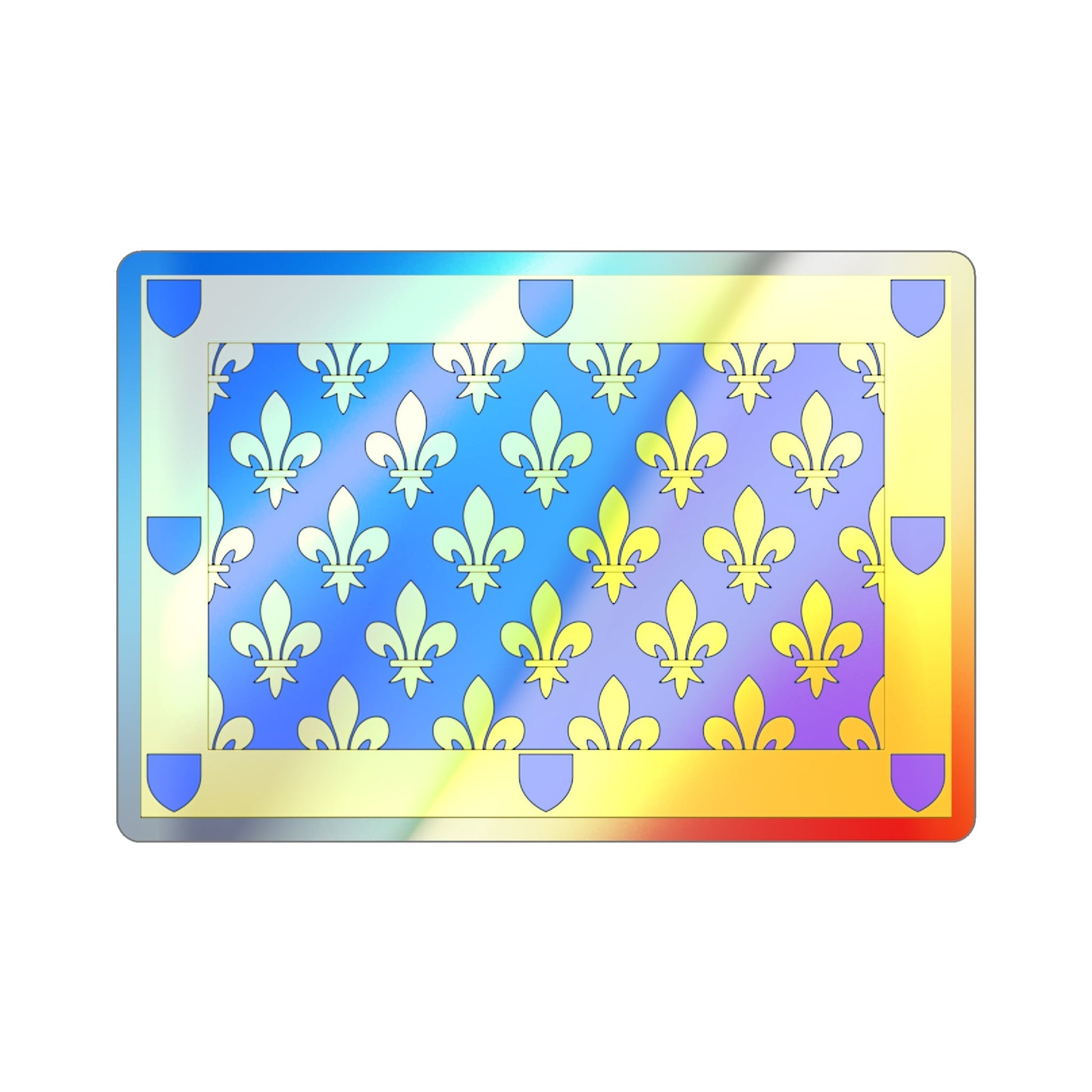 Flag of Ardèche France 2 Holographic STICKER Die-Cut Vinyl Decal-2 Inch-The Sticker Space