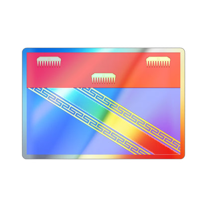 Flag of Ardennes France 2 Holographic STICKER Die-Cut Vinyl Decal-2 Inch-The Sticker Space