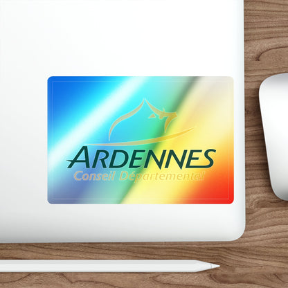 Flag of Ardennes France Holographic STICKER Die-Cut Vinyl Decal-The Sticker Space