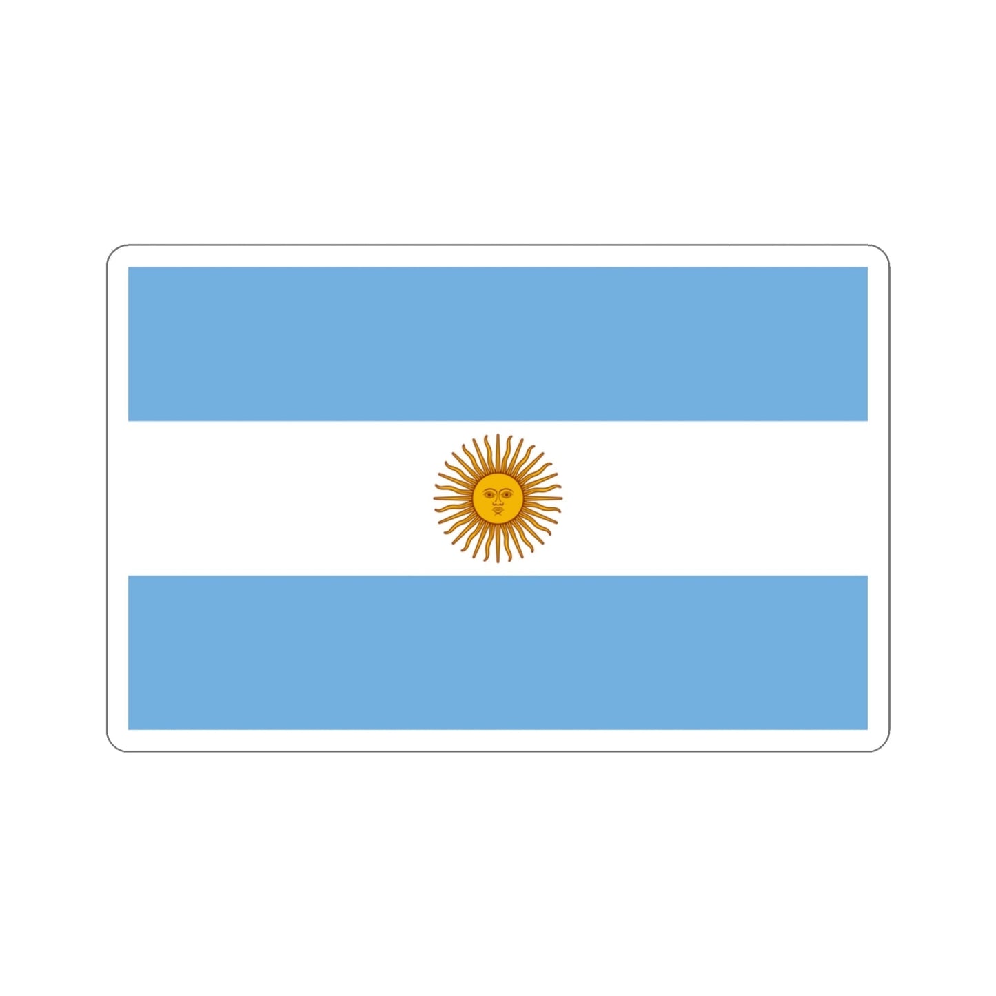 Flag of Argentina STICKER Vinyl Die-Cut Decal-3 Inch-The Sticker Space