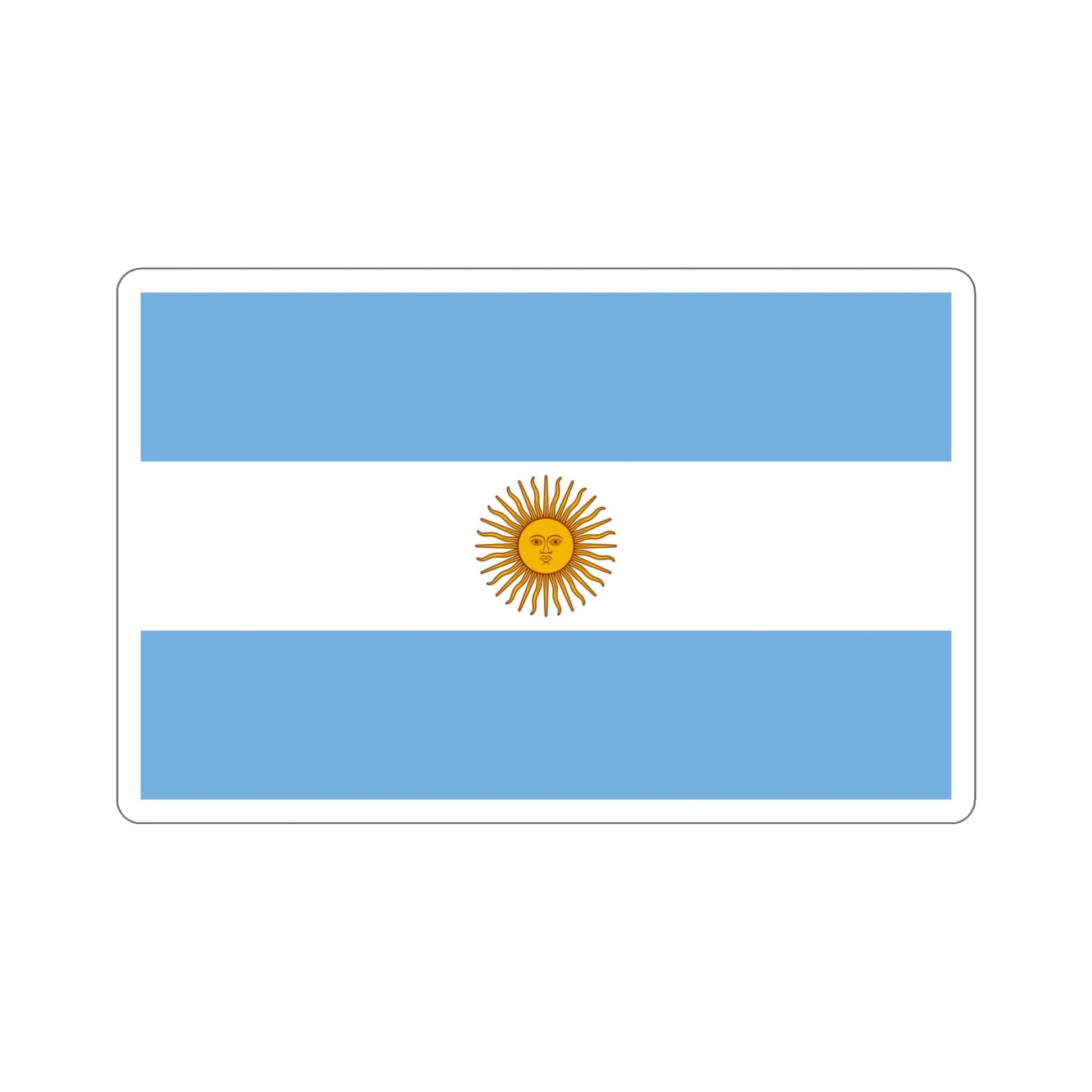Flag of Argentina STICKER Vinyl Die-Cut Decal-4 Inch-The Sticker Space