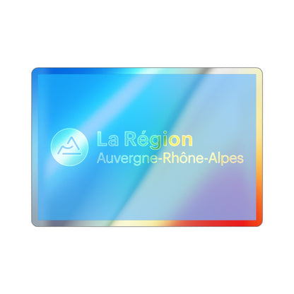 Flag of Auvergne Rhône Alpes France 2 Holographic STICKER Die-Cut Vinyl Decal-2 Inch-The Sticker Space