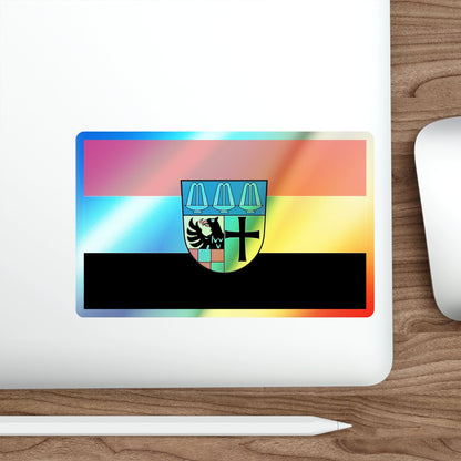 Flag of Bad Kissingen Germany Holographic STICKER Die-Cut Vinyl Decal-The Sticker Space