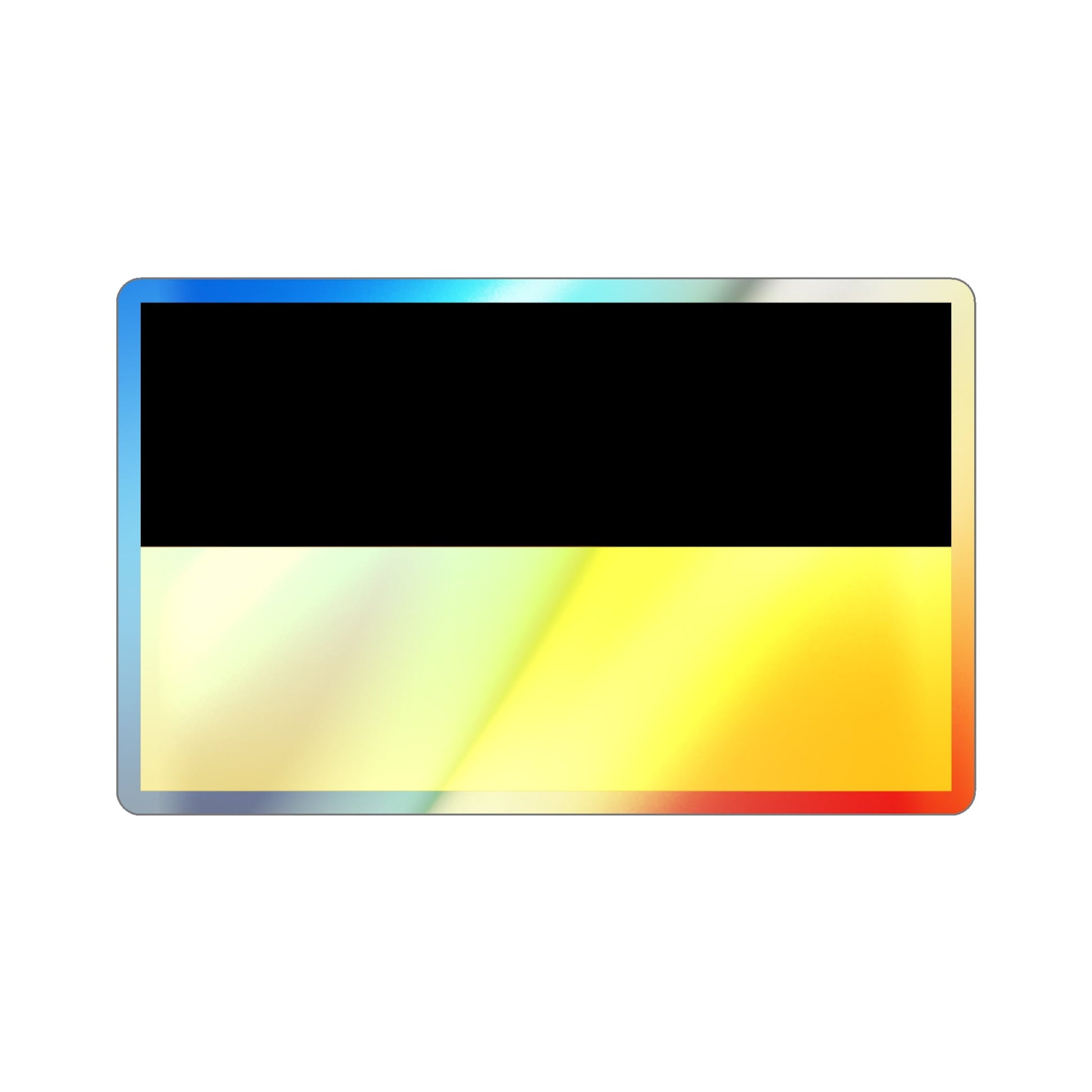 Flag of Baden Württemberg Germany Holographic STICKER Die-Cut Vinyl Decal-2 Inch-The Sticker Space