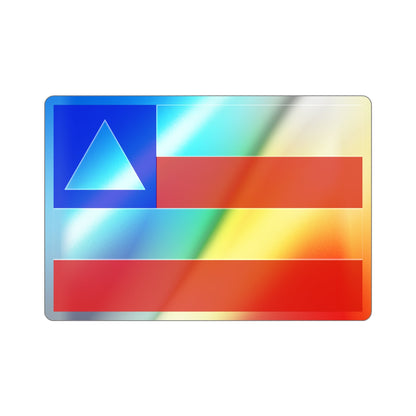 Flag of Bahia Brazil Holographic STICKER Die-Cut Vinyl Decal-2 Inch-The Sticker Space
