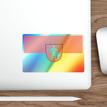 Flag of Bamberg 2 Germany Holographic STICKER Die-Cut Vinyl Decal-The Sticker Space