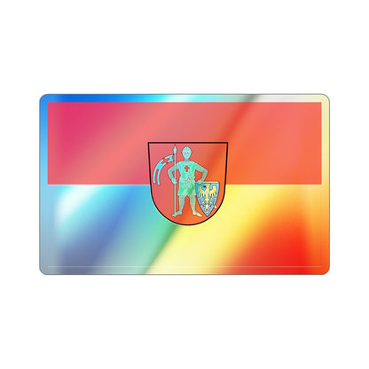 Flag of Bamberg 2 Germany Holographic STICKER Die-Cut Vinyl Decal-5 Inch-The Sticker Space