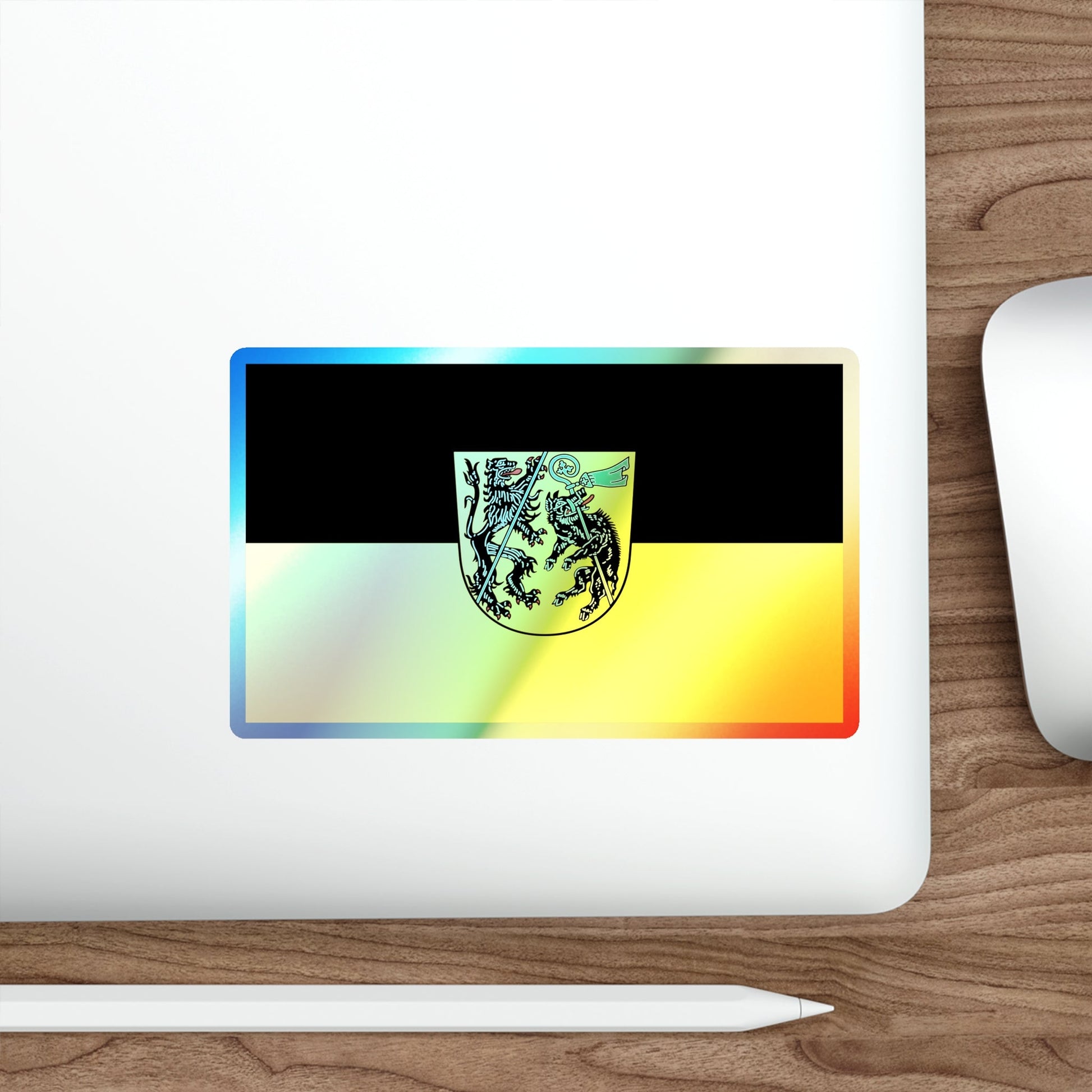 Flag of Bamberg Germany Holographic STICKER Die-Cut Vinyl Decal-The Sticker Space