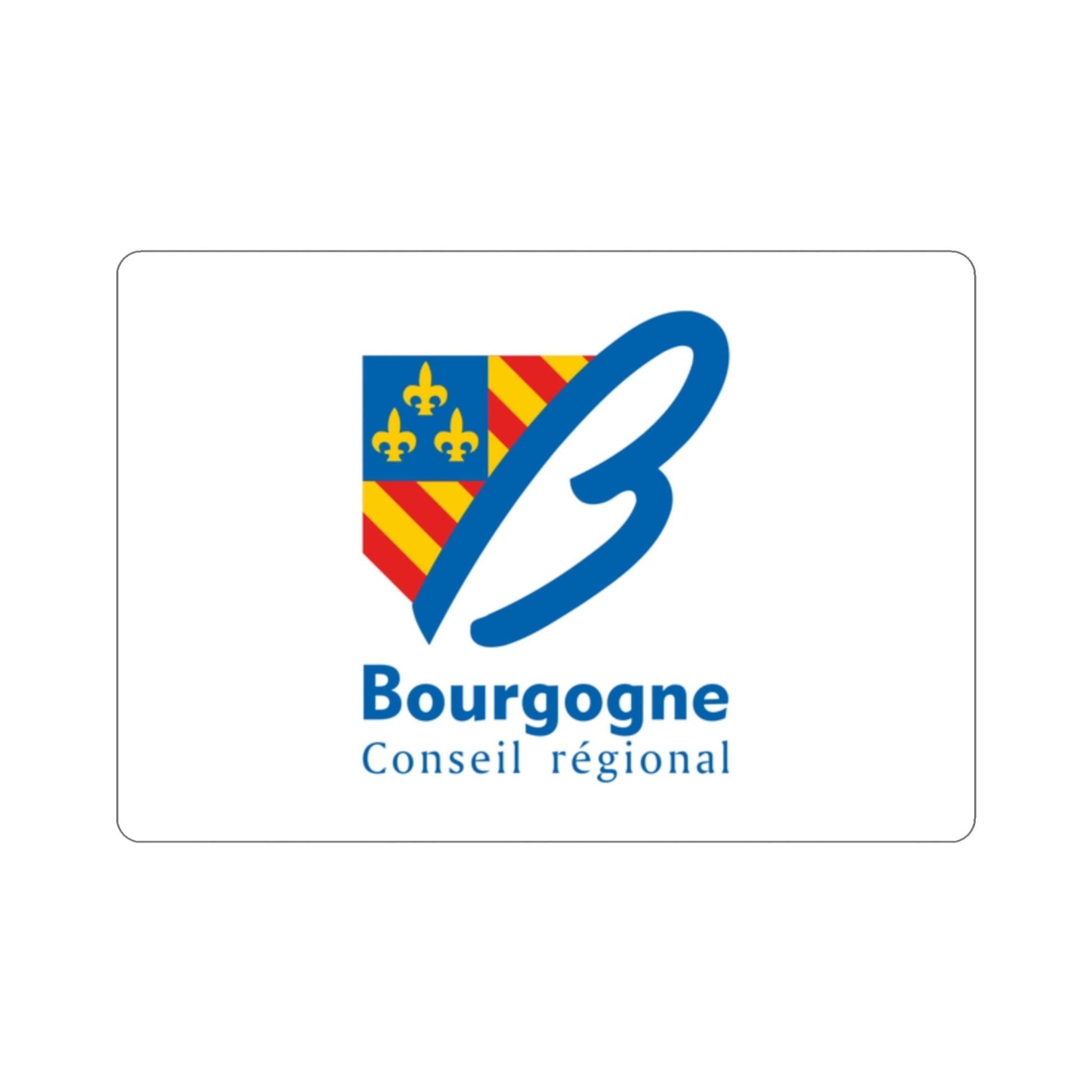 Flag of Bourgogne France 2 STICKER Vinyl Die-Cut Decal-2 Inch-The Sticker Space