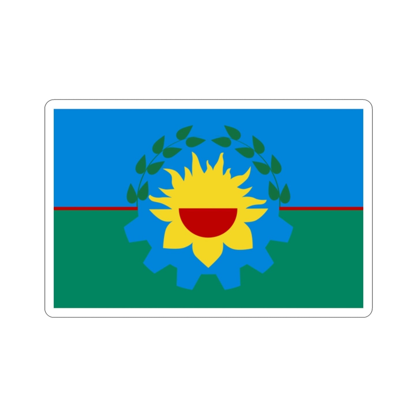 Flag of Buenos Aires Province Argentina STICKER Vinyl Die-Cut Decal-2 Inch-The Sticker Space