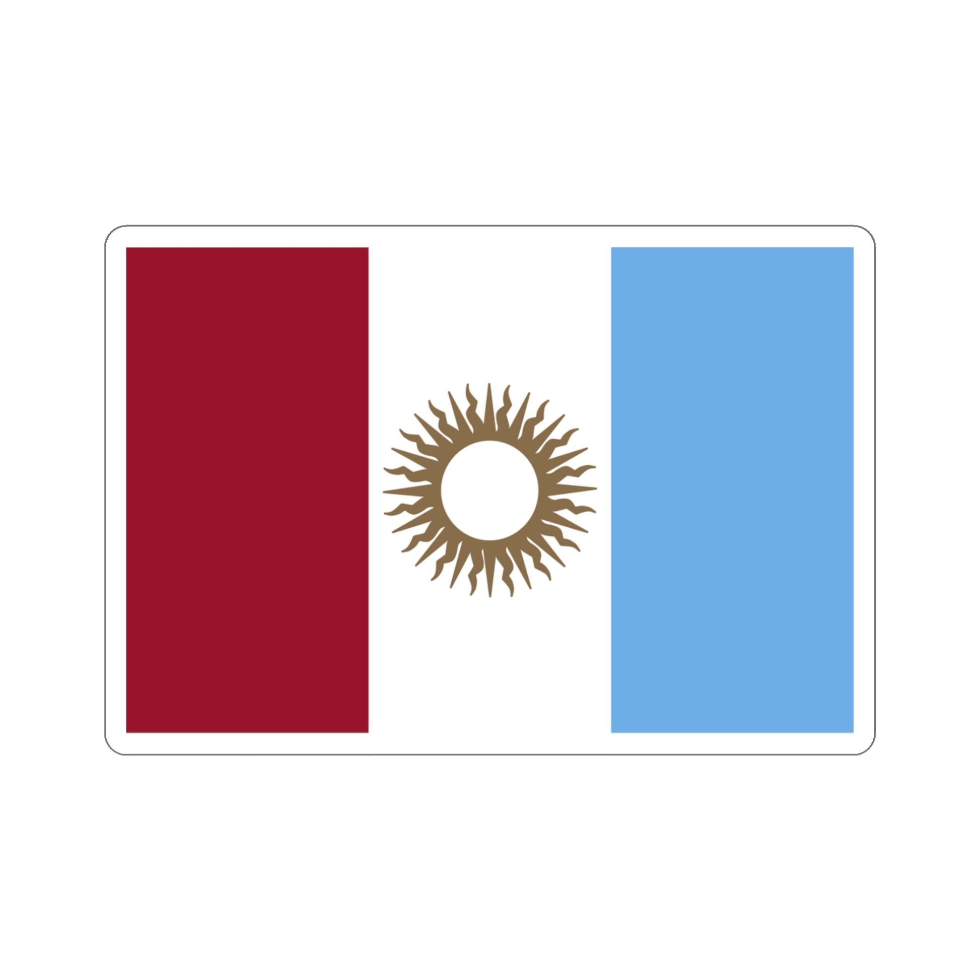 Flag of Córdoba Province Argentina STICKER Vinyl Die-Cut Decal-3 Inch-The Sticker Space
