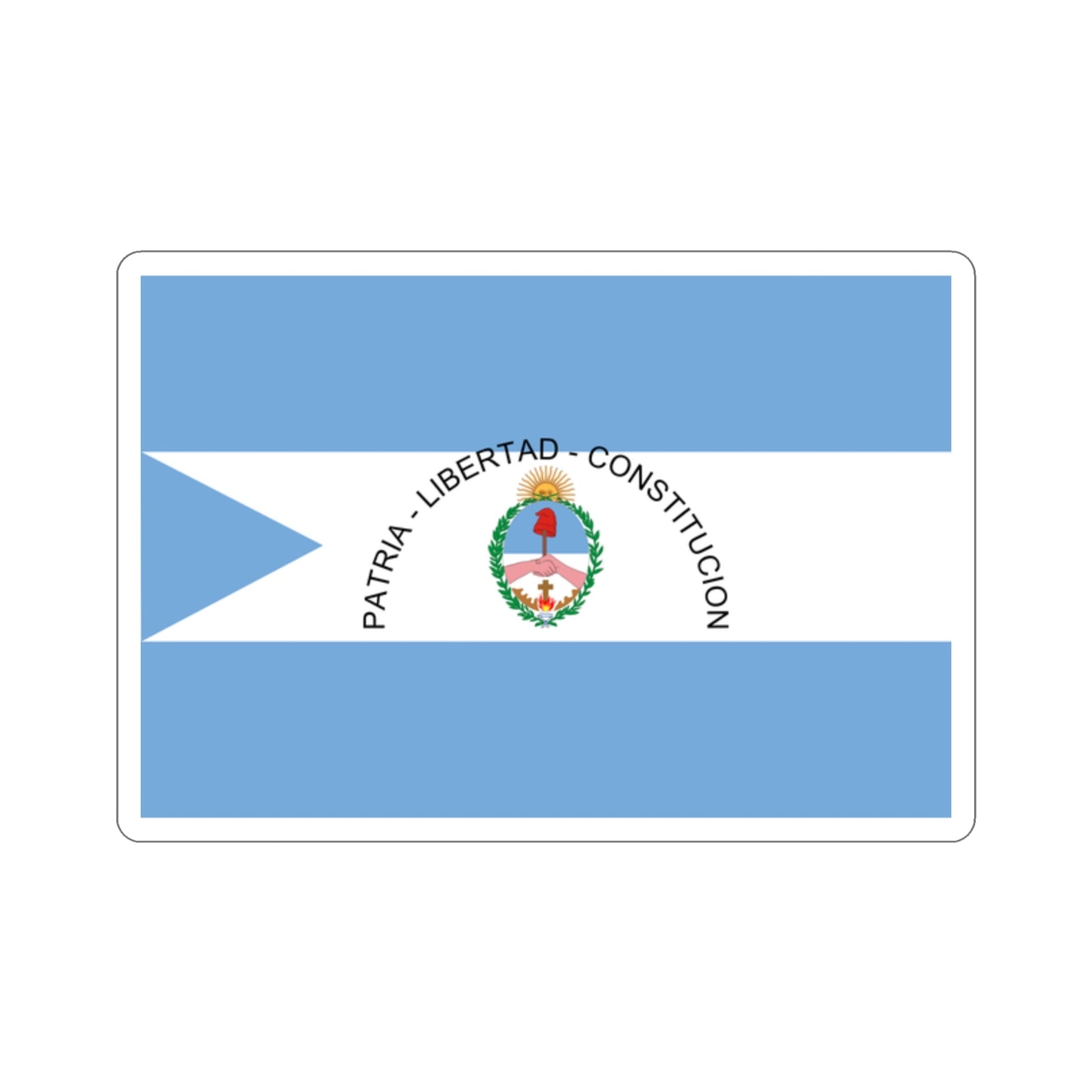 Flag of Corrientes Province Argentina STICKER Vinyl Die-Cut Decal-2 Inch-The Sticker Space