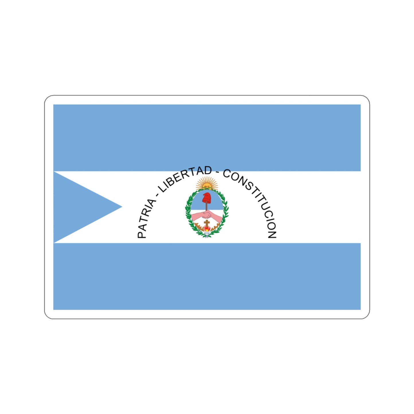 Flag of Corrientes Province Argentina STICKER Vinyl Die-Cut Decal-3 Inch-The Sticker Space