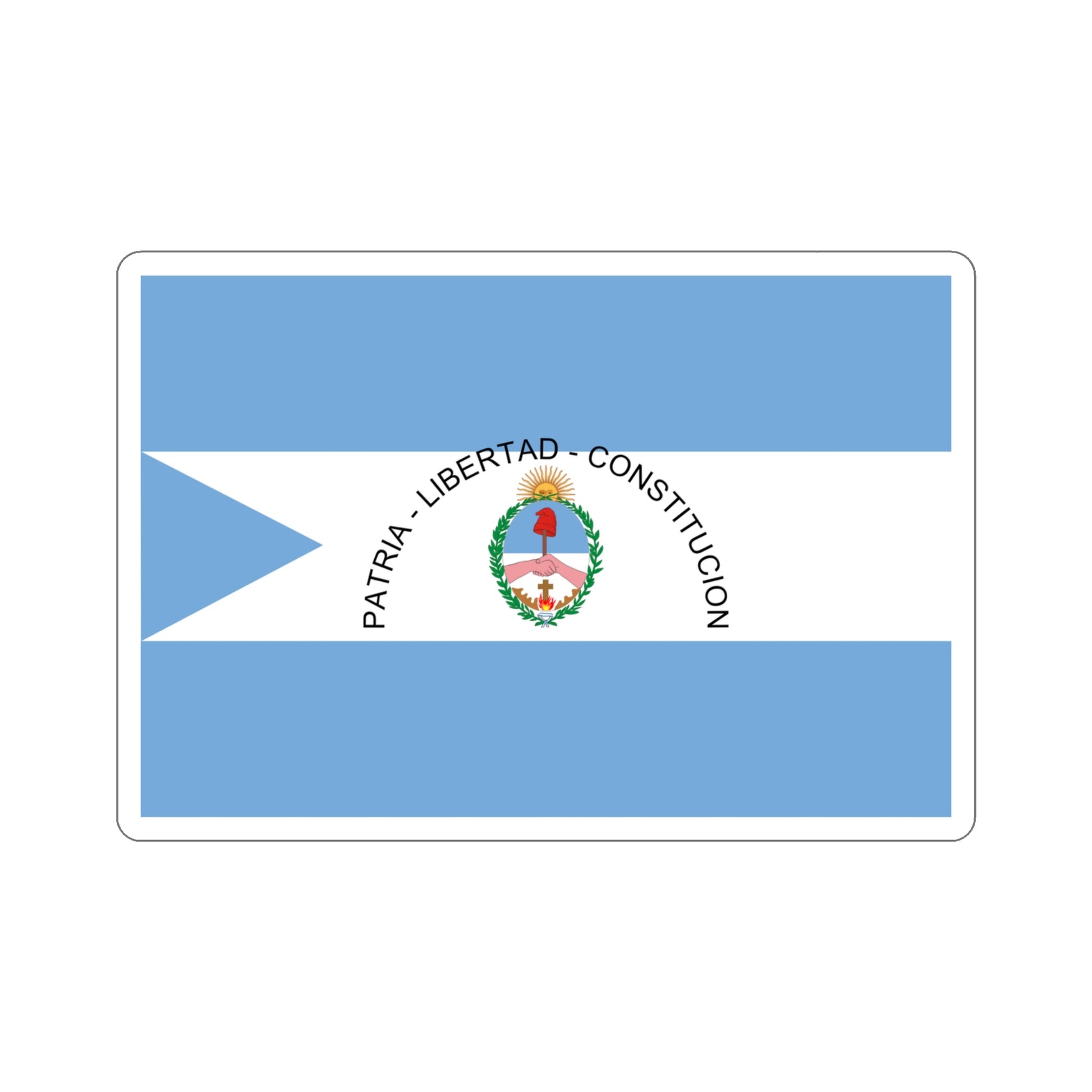 Flag of Corrientes Province Argentina STICKER Vinyl Die-Cut Decal-4 Inch-The Sticker Space