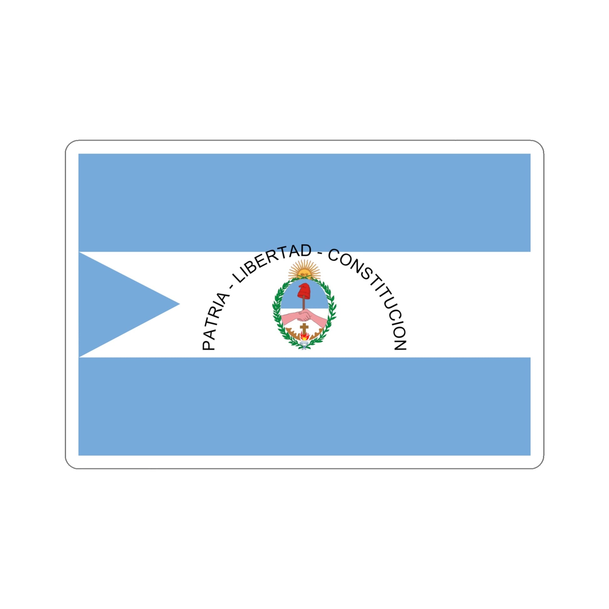 Flag of Corrientes Province Argentina STICKER Vinyl Die-Cut Decal-6 Inch-The Sticker Space