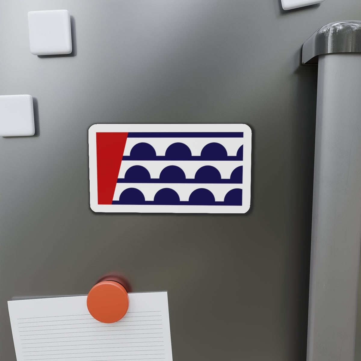 Flag of Des Moines Iowa - Die-Cut Magnet-The Sticker Space