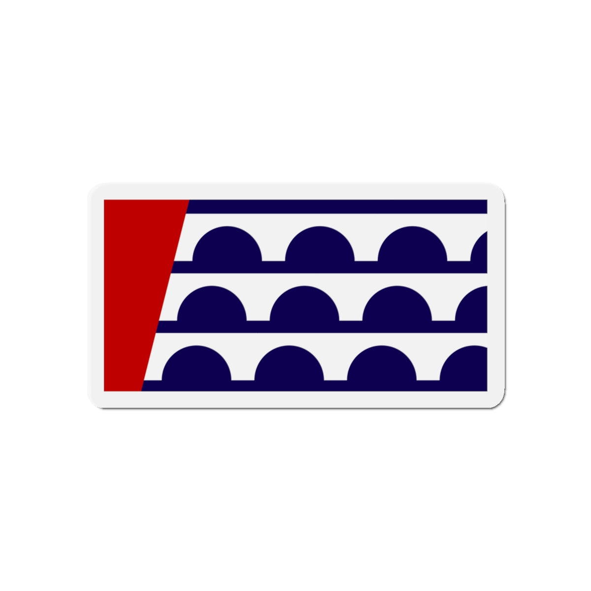 Flag of Des Moines Iowa - Die-Cut Magnet-4" x 4"-The Sticker Space