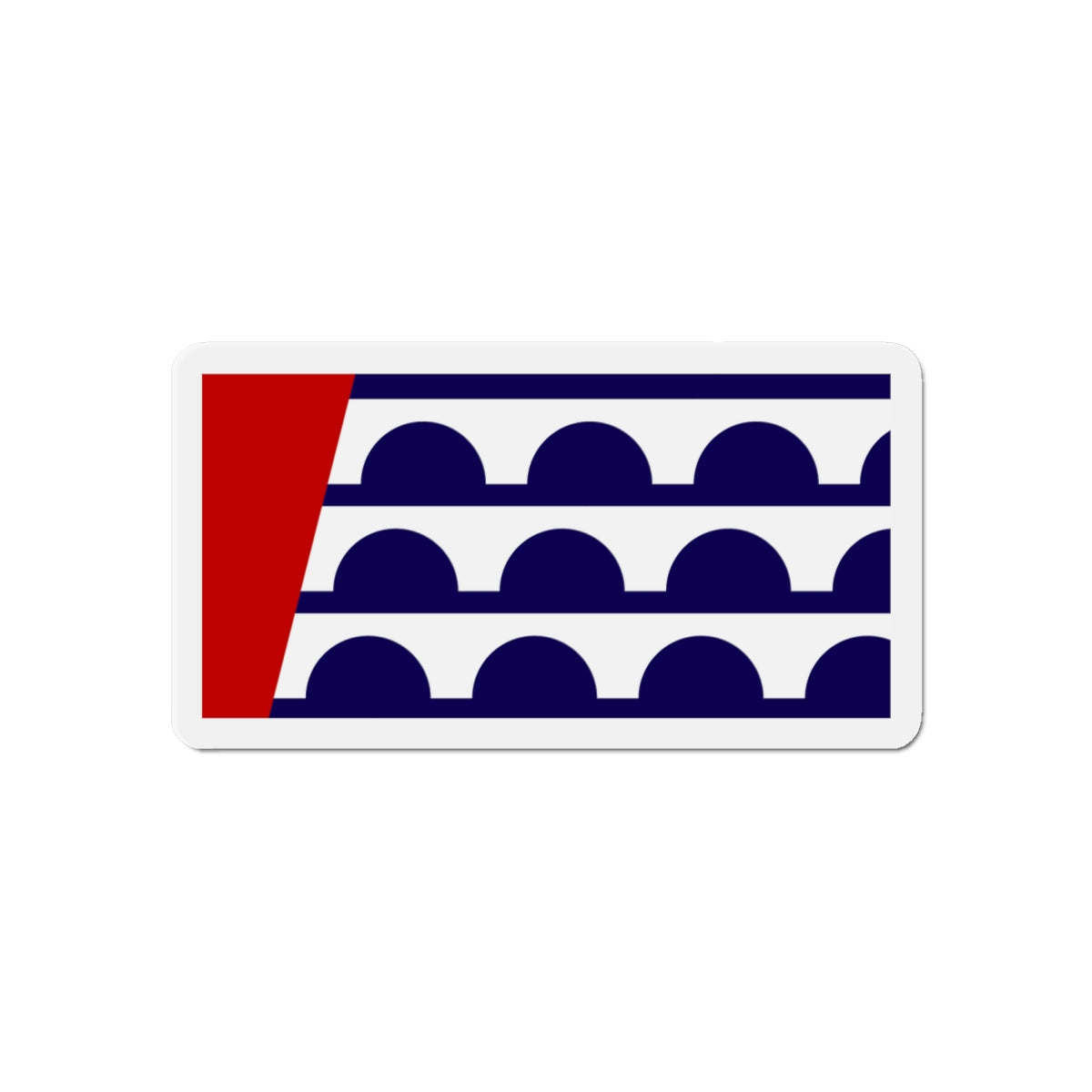 Flag of Des Moines Iowa - Die-Cut Magnet-6 × 6"-The Sticker Space