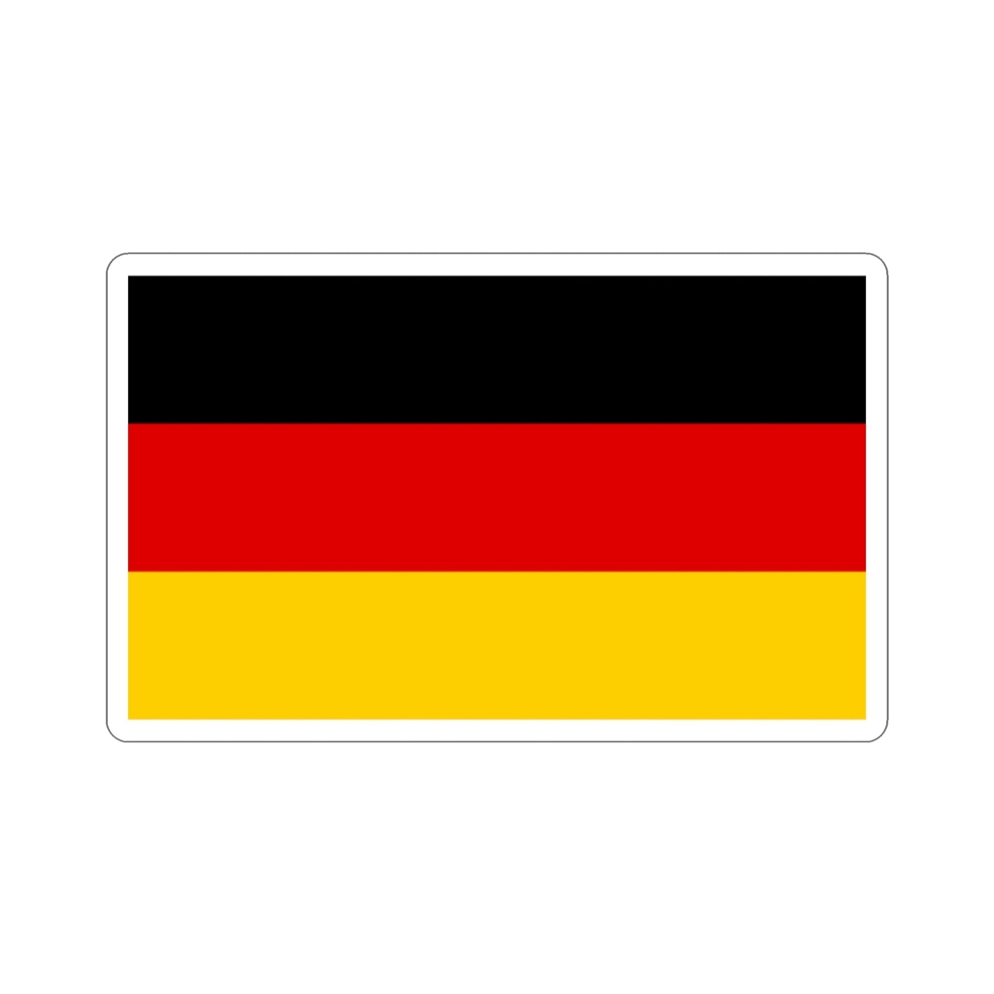 Aufkleber mit gestanzter Vinyl-Flagge von Deutschland – The Sticker Space